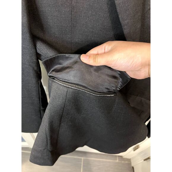 Vintage Hart Schaffner Marx Charcoal Suit Jacket Size 40R Union Made USA - Picture 7 of 8